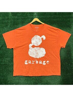 Garbage Logo Grunge Band Oversized T-Shirt Size L/XL